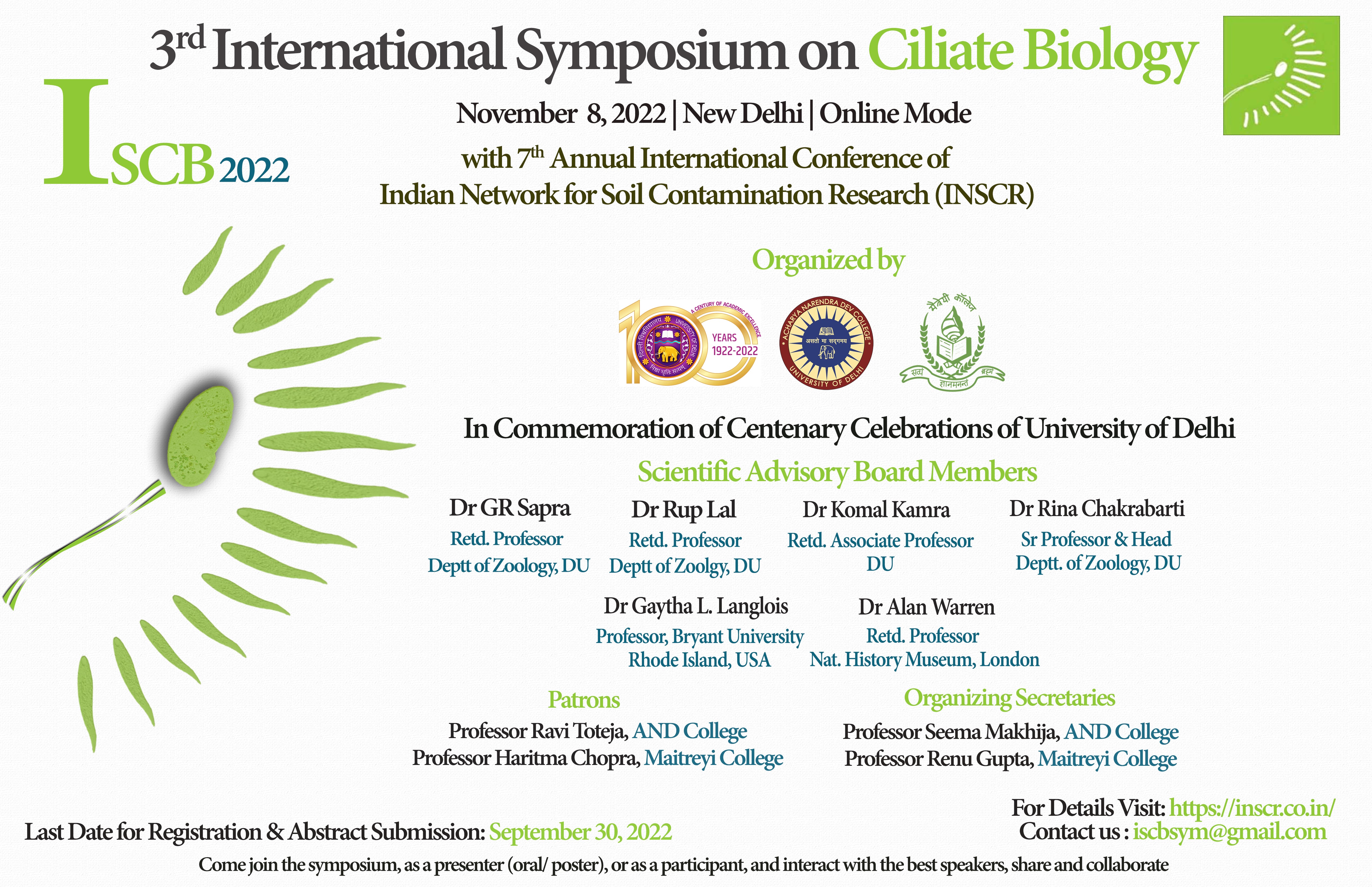 3rd International Symposium on Ciliate Biology